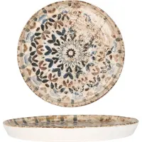 RINART Dessertbord aztec porselein 17 cm set van 6
