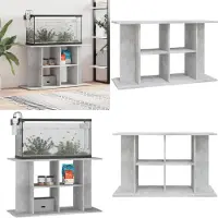 vidaXL Aquariumstandaard Betongrijs 100x40x60 cm Bewerkt hout