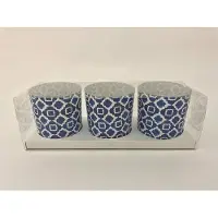 J-Line set van 3 theelichthouders dia 7cm