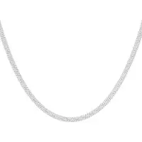 Yehwang Pure line ketting - Ketting dames - zilverkleurig - Stainless Steel - Nikkel vrij - Cadeau voor vrouw - Sieraden voor dames