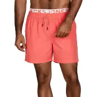 Jack & Jones Heren Short MAUI JJSWIM regular fit Rood 3XL Volwassenen