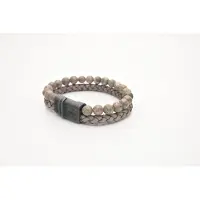 Josh -9286-Armband-Taupe-Heren-21,5cm
