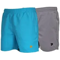 Donnay 2-Pack - Sport/Zwemshort (Toon) - Sportbroek - Heren - Sea blue/Steel grey (672) - maat XL