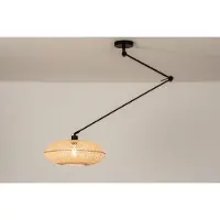 Lumidora Hanglamp 31221 - BAMBOO - E27 - Bruin - Naturel - Metaal - ⌀ 40 cm