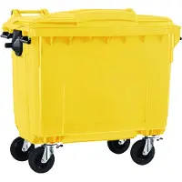 ESE Afvalcontainer 660 liter geel