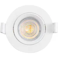 Braytron Plafondspots LED Inbouwspots Spotjes Verlichting-Ronde -Kantelbaar -Wit - 7W - 3in1 CCT (3000K / 4000K / 6500K)