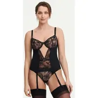 Chantelle Co Other Basque Black Size: D80 | Lingerie Tops Outlet | Dames | Zwart