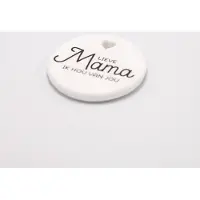 Miko Geluksteentje van keramiek Mama, cadeau idee Moederdag, verjaardag Mama, Valentijnsdag