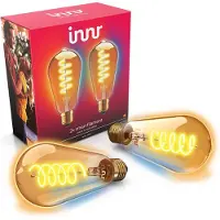 Innr E27 filament lamp - geschikt voor Philips Hue - Zigbee - LED smart bulb - warmwit tot koelwit licht - Edison - slimme verlichting - 620 lumen - dimbaar - 2 pack