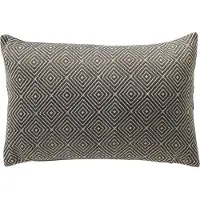 Dutch decor VERANO - buitenkussen 40x60 cm - waterafstotend en uv-bestendig - Charcoal Gray - antraciet