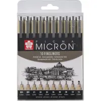 Bruynzeel Sakura Pigma Micron fineliners - 10 stuks