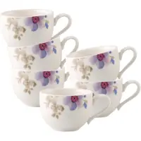Villeroy & Boch Mokka-/Espressotassen Mariefleur Gris Basic 50 ml Set van 6