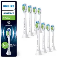 Philips Sonicare W2 Optimal White - Opzetborstels - Verpakking van 8 - Wit - Wittere Tanden - HX6068/87
