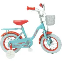 Prestige Cora 12" Kinderfiets Appelblauwzeegroen