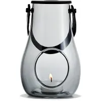 Holmegaard Design With Light kaarsenhouder smoke 16 cm.