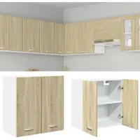 vidaXL Bovenkast Lyon 60x31x60 cm bewerkt hout sonoma eikenkleurig