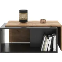 Vicco Salontafel Paul Antraciet/gouden eik 90 x 48 cm, Model 54643