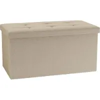 VCM Stoff Sitzbank | Maße ca. H. 38 x B. 76 x T. 38 cm | Kiste für flexiblen Einsatz in allen Wohnräumen | Aufbewahrungsbox | Sitztruhe - Boxas