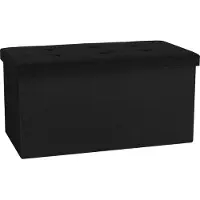 VCM Stoff Sitzbank | Maße ca. H. 38 x B. 76 x T. 38 cm | Kiste für flexiblen Einsatz in allen Wohnräumen | Aufbewahrungsbox | Sitztruhe - Boxas