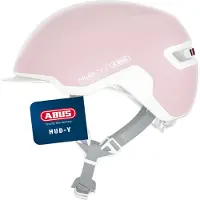 ABUS Fietshelm HUD-Y pure rose M - 54-58 cm - pink - Geschikt voor gebruik op elektrische fietsen - stadsfietsen - 300 g