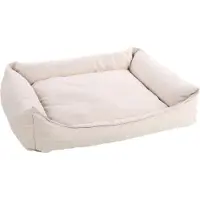 Flamingo Orthopedische hondenmand – orthopedisch hondenbed – Premium Line – Pure luxe hondenbed 100 x 80 x 25 cm – Extra memory foam voor maximaal comfort – Baldar Mand Beige
