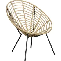 Ebuy24 Relax lounge stoel natuur.