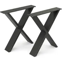 Vicco Tafelpoten – 40 x 42 cm X-vorm Zwart