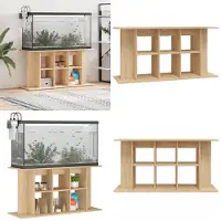 vidaXL Aquariumstandaard Sonoma Eiken 120x40x60 cm Bewerkt Hout