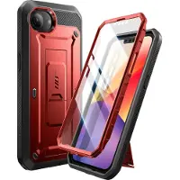 Supcase UB Pro Geschikt Voor Apple iPhone 17e / 16e Hoesje Full Protect Met Kickstand Rood