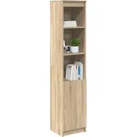 vidaXL Highboard 37,5x35x180 cm spaanplaat sonoma eikenkleurig