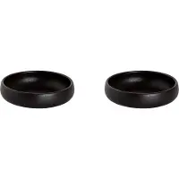 Maastricht porselein - Universe - Schaal - Kom - 2 stuks - 20 cl - ø 11,5 cm - Zwart - Porselein - Bordenset