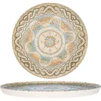 RINART Dinerbord celest porselein 26 cm set van 6
