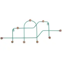 Present Time coat rack maze turquoise blue
