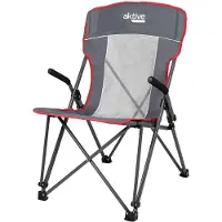 Aktive Camping With Grid Stoel Grijs 59 x 69 x 97 cm