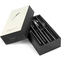 Serax - Ann Demeulemeester - Zoe Bestekset 24-delig - Zwart