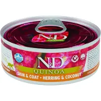 Farmina Quinoa Skin Coat Haring Doos 24x80g Kattenvoer