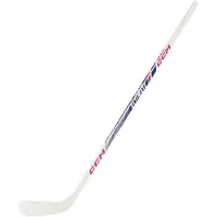 CCM Ultimate IJshockeystick - Houten Stick - Kinderen - Junior - Wit - Flex 50 - Links