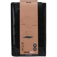 HIXA Grondzeil - 2x3M - Zwart - Voortent - Camping - Gronddoek - Tentzeil - Vloermat - Grondzeil Zwembad