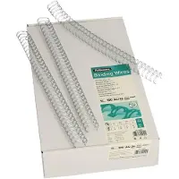 Fellowes - 14 mm - 34 anneaux - A4 (210 x 297 mm) - 130 feuilles - argent - 100 unités fil de ligature - pour Galaxy E, Galaxy Wire, Quasar 130