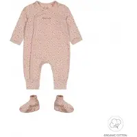 Dirkje boxpak + slofjes roze Meisjes Stretchkatoen Ronde hals All over print - maat 68