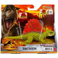 Mattel Jurassic World, Extreme Damage functie, dinosaurus Dimetrodon, geschikt voor kinderen vanaf 3 jaar, meerkleurig