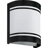 Eglo Wandlamp buiten Cerno, dimbaar, zwart, metaal, Modern, Wandlamp buiten