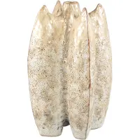 Ptmd Shareece Cream Ceramic Shaped Vase Large (Beige, 19.5x36x19.5cm)
