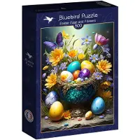 Bluebird Puzzle Easter Eggs and Flowers Puzzel (500 stukjes)