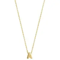Trendjuwelier huiscollectie 4021477 Collier Geelgoud Letter A 1,0 mm 41 - 43 - 45 cm