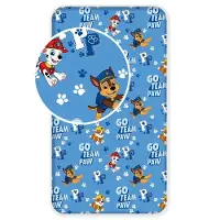 Paw Patrol Go Team Paw Hoeslaken - Eenpersoons - 90 X 200 Cm - Blauw