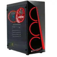 Screenon - Allround Game Computer Red - Ryzen 9 - RTX 3050 - 16GB - 512GB SSD - Windows 11 Pro + WiFi & Bluetooth