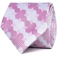 Tresanti | ELPIDIO | Zijden stropdas geometrisch hexagon | Multi