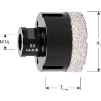 Rotec Graniet tegelboorkroon M14 opname 68 mm PREMIUM - 7574068