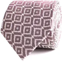 Tresanti | ENNIUS | Zijden stropdas ikat | Wine